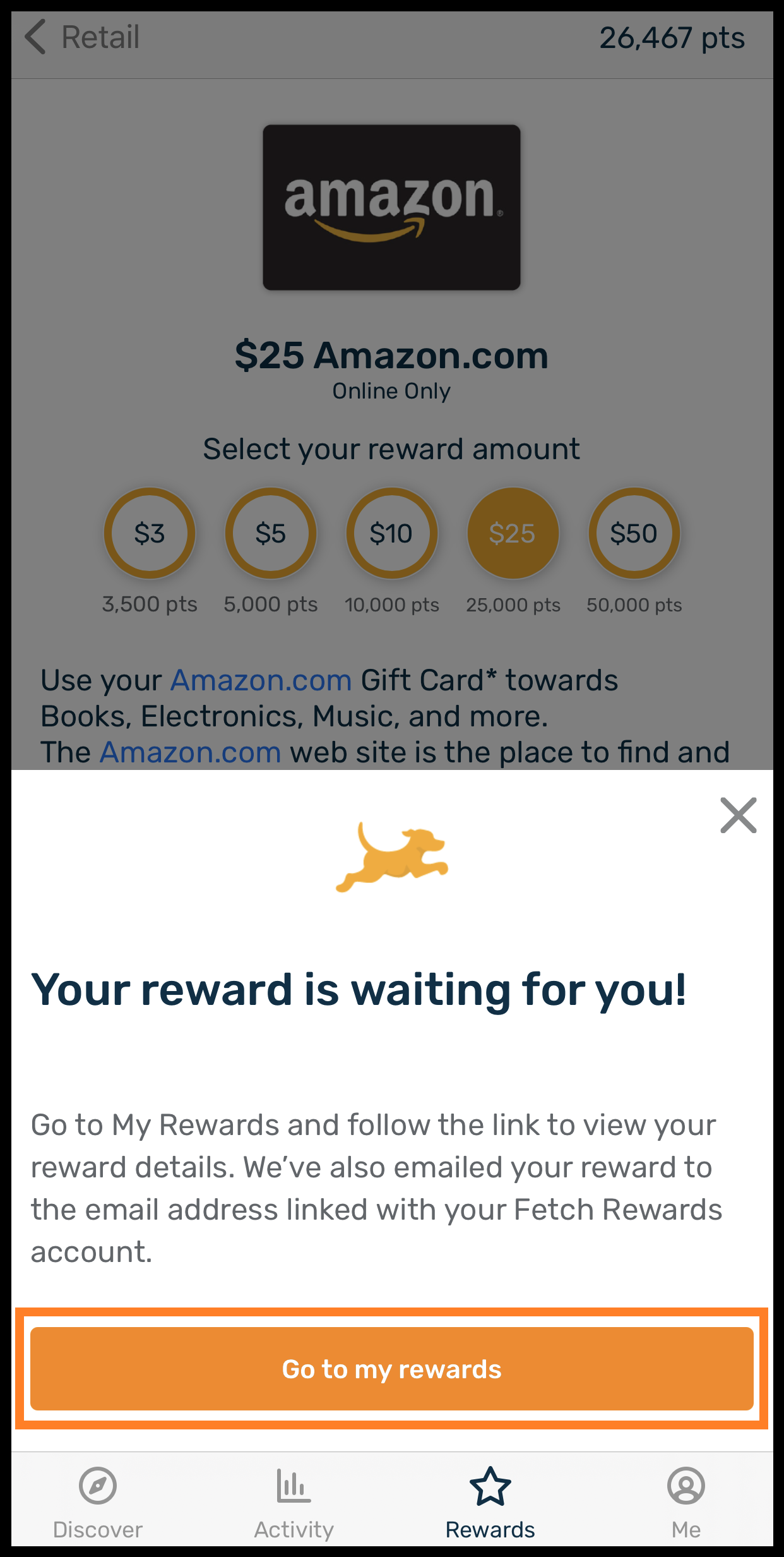 why does fetch rewards want receipts