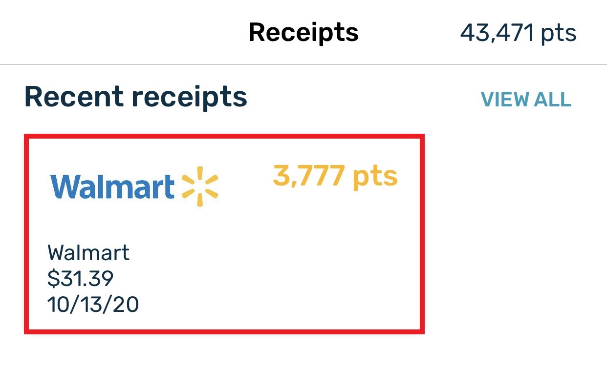 no camera icon to scan receipt on fetch rewards